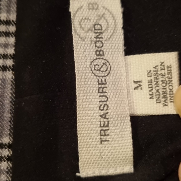 Treasure & Bond Plaid Blazer Gray Size Medium - Picture 15 of 16